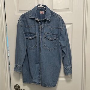 Levi's Classic Blue Button-Up Denim Jean Jacket